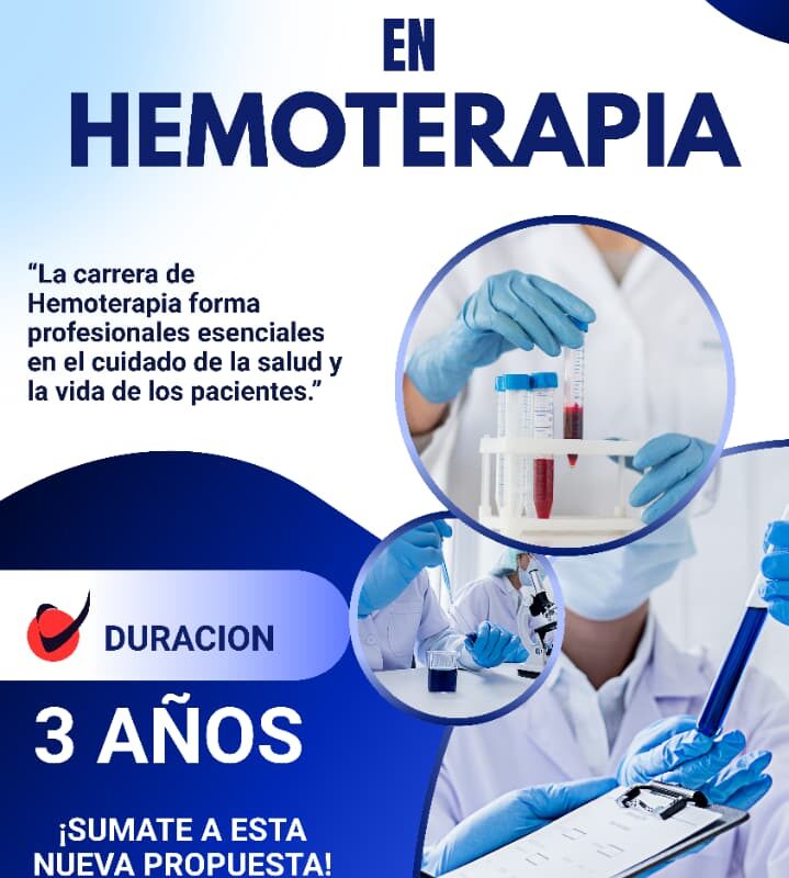 INSCRIPCIÓN 1º CUATRIMESTRE TECNICATURA SUPERIOR EN HEMOTERAPIA 2026